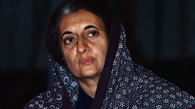 ভারতের প্রয়াত প্রধানমন্ত্রী ইন্দিরা গান্ধী।