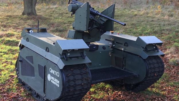 Milrem/Qinetiq unmanned ground vehicle