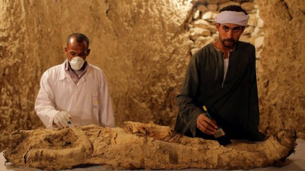 Egypt Uncovers Ancient Tombs At Luxor Bbc News