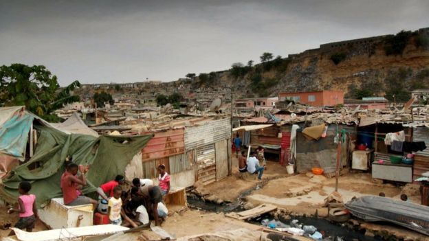 Un barrio pobre de Angola