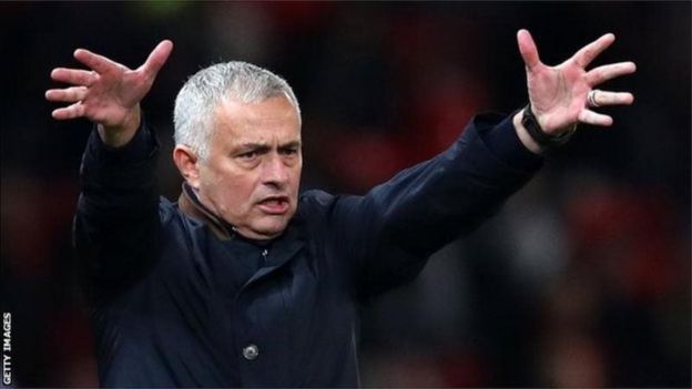 Jose Mourinho alikuwa mkufunzi wa Manchester United kwa miaka miwili na nusu kabla ya kupigwa kalamu Disemba 2018