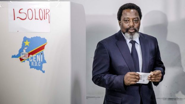 Joseph Kabila voting