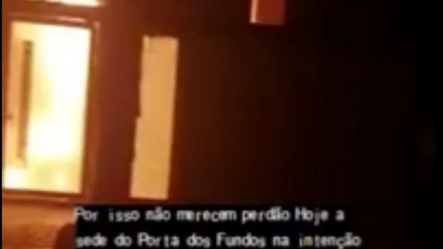 trecho de vídeo registra momento do ataque