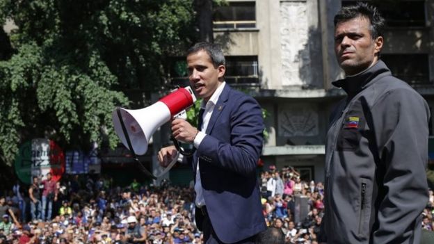 Juan Guaidó y Leopoldo López