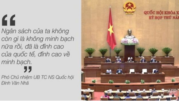 Phó Chủ nhiệm Ủy ban tài chính ngân sách của Quốc hội Việt Nam nói quy định pháp luật về ngân sách đã minh bạch ngang chuẩn quốc tế