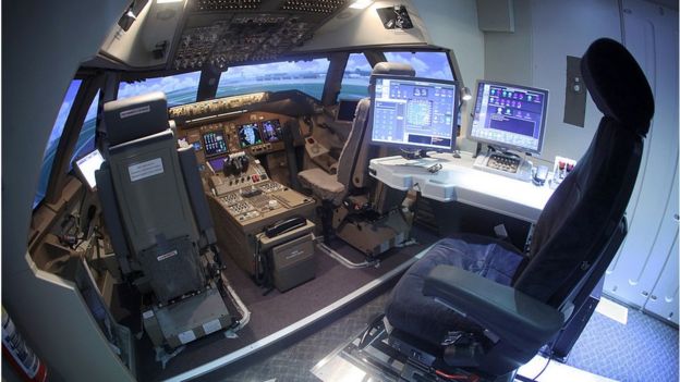 Cabina de un avión