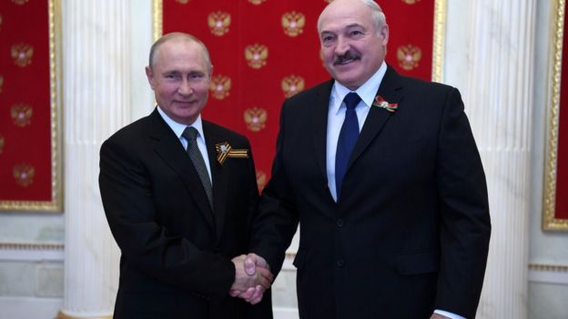 Lukashenko y Putin