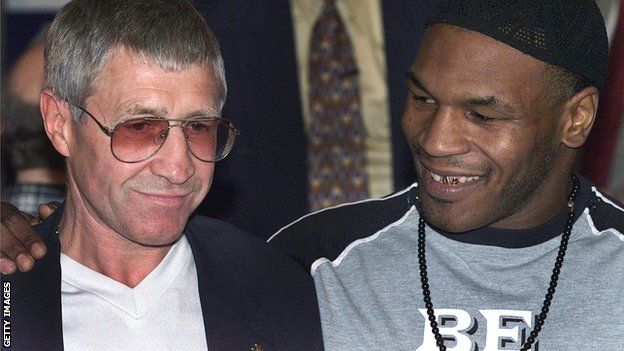 Ken Buchanan and former world heavyweight champion Mike Tyson