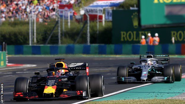 Hamilton tracks Verstappen at the Hungarian Grand Prix
