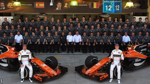 The 2017 McLaren team