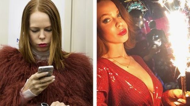 Woman on Moscow metro