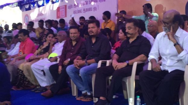 காவிரி மற்றும் ஸ்டெர்லைட் பிரச்சனைக்காக திரண்ட திரை உலகத்தினர்