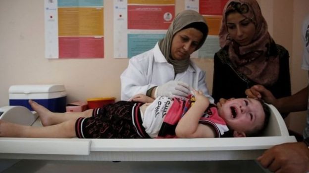 ইউএনআরডাব্লিউএ'র একটি স্বাস্থ্য কেন্দ্র