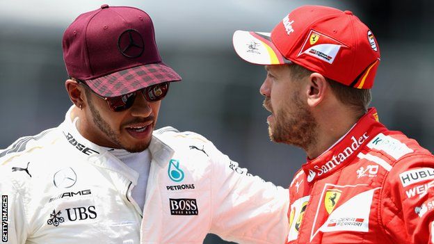 Lewis Hamilton and Sebastian Vettel