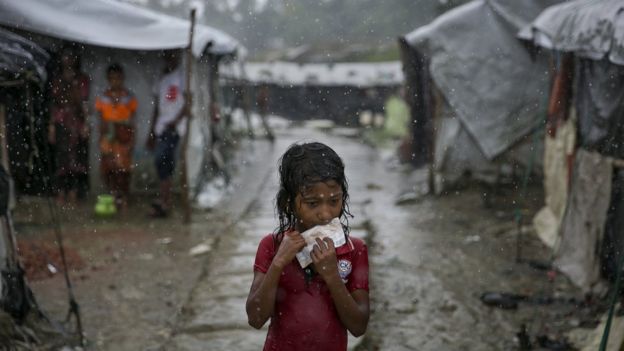 Keadaan pengungsian Cox Baza, Bangladesh