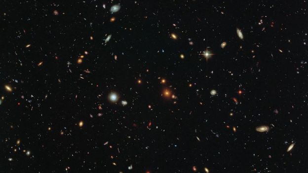 Galaxias en una imagen del telescopio espacial Hubble