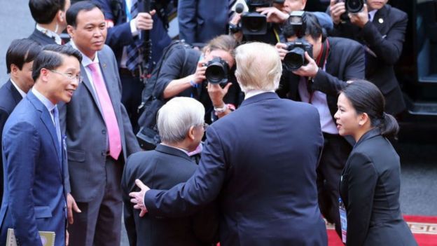 Tổng thống Donald Trump và Tổng Bí thư, Chủ tịch nước Nguyễn Phú Trọng ở Hà Nội tháng 2/2019