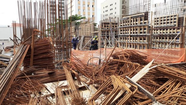 Obra no bairro do Ipiranga, em São Paulo