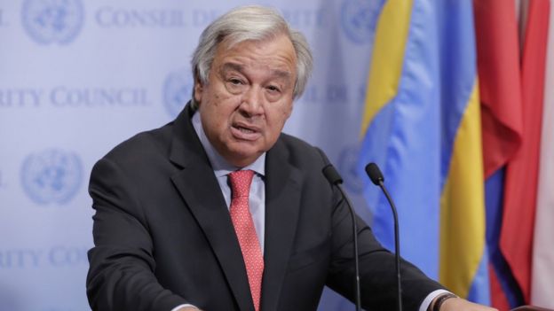 BM Genel Sekteteri Antonio Guterres