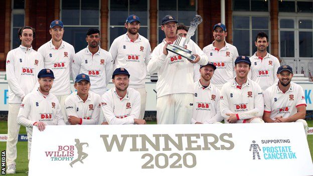 Essex with the Bob Willis Trophy