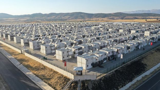 صورة جوية لمعسكر كهرمانماراس للاجئين