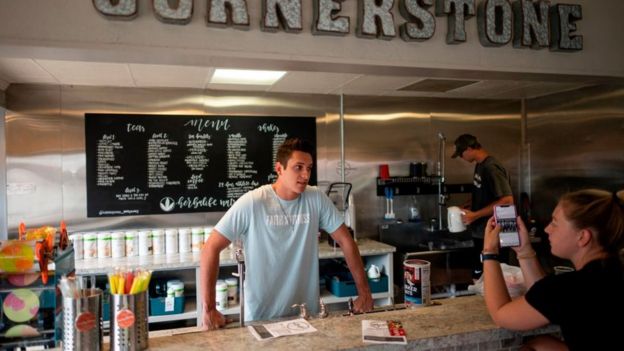 Una cafetería en la localidad de Stillwater, en Oklahoma (EE.UU).