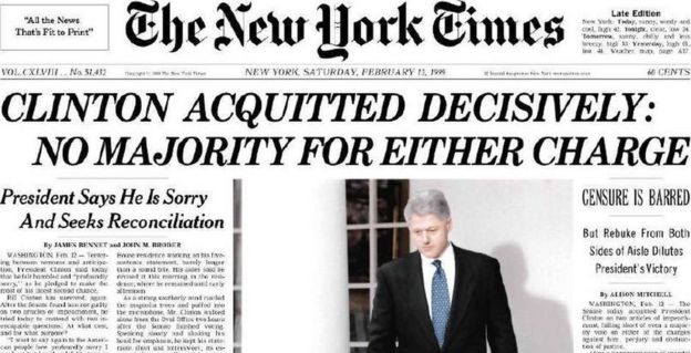 Image result for photos of bill clinton's impeachment