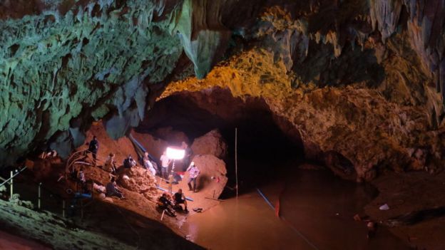 La entrada a la cueva