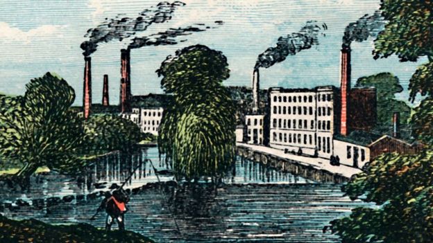 Lombe's silk mill in Derby