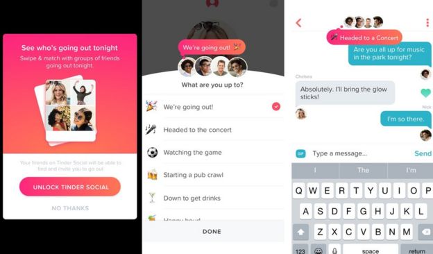 Tinder launches group dates feature - BBC News