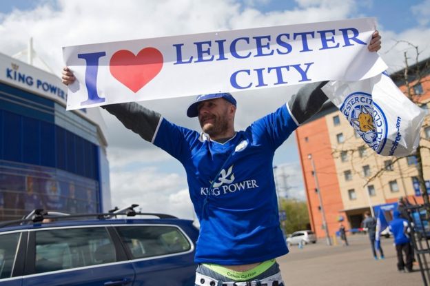 Leicester City fans celebrate Premier League triumph across the city ...