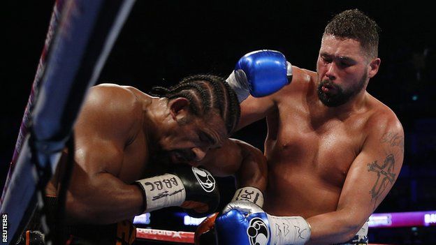 Toney Bellew (right) in action against David Haye