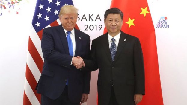 Donald Trump y Xi Jinping en la cumbre del G20 en Osaka, Japón, en junio de 2019