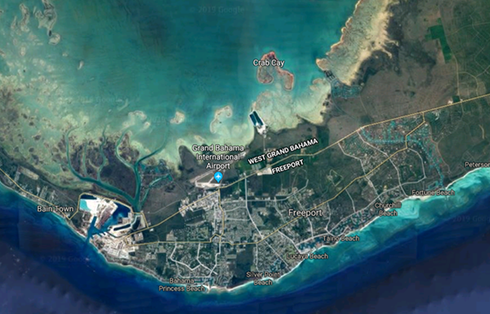 Mapa Gran Bahama