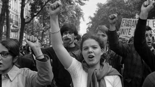 Protesta del mayo francés.