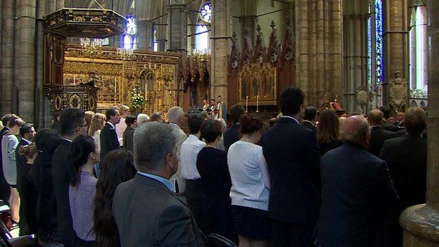The Westminster Abbey service