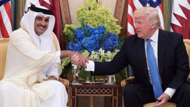 ترامپ امیر قطر