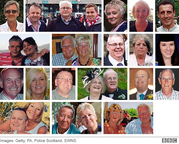 Composite image showing all the British victims of the Tunisia attack
