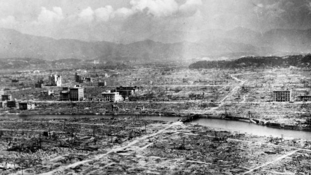 Hiroşima'da yalnızca birkaç bina bombadan sonra ayakta kalabildi