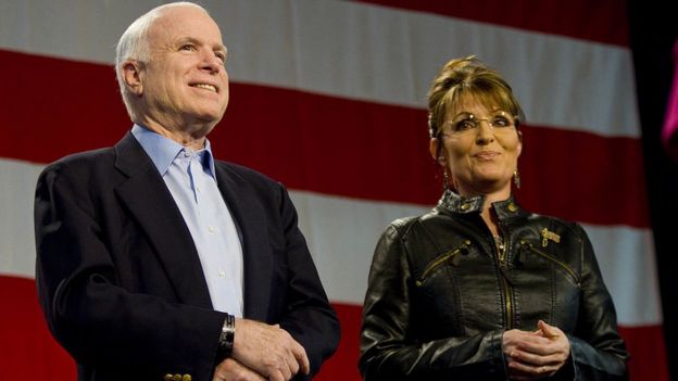 Sarah Palin y John McCain.