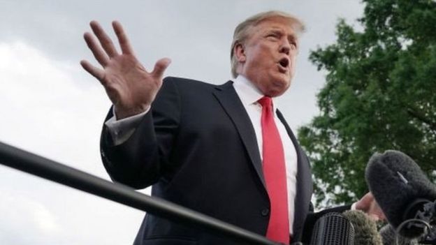 Presiden AS Donald Trump belum mengomentari laporan serangan siber.