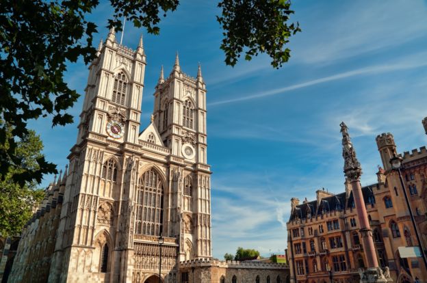 Foto de archivo de la abadía de Westminster.