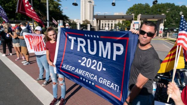 In Pictures: Trump Supporters Hold Rallies For The President - BBC News