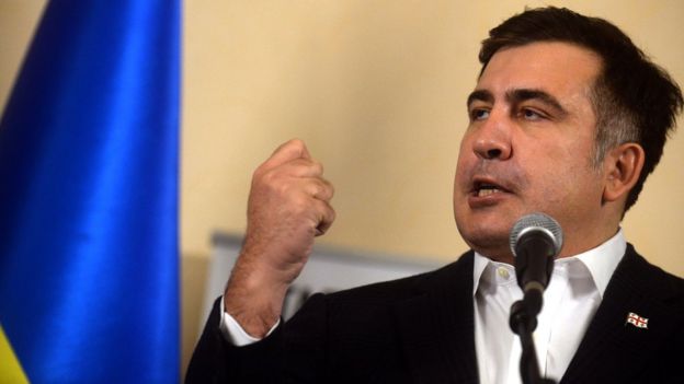 Saakashvili Ex Georgia Leader Detained By Police In Kiev Bbc News