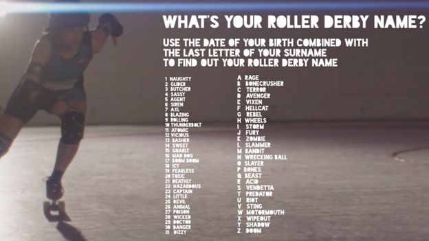 What's your Roller Derby name?
