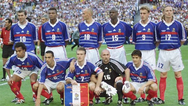 The French national team in 1998