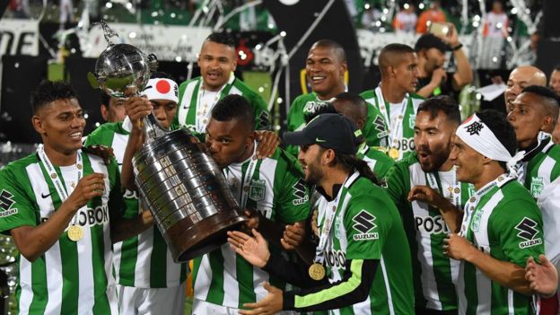Festejo del Atlético Nacional