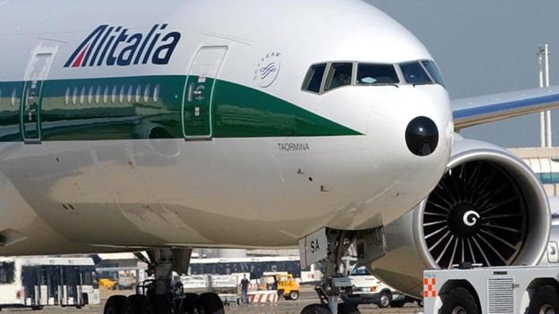 Avión de Alitalia