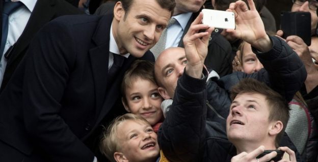 Emmanuel Macron em Le Touquet