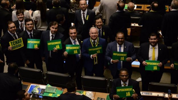Participação da bancada do DEM na votação do impeachment de Dilma